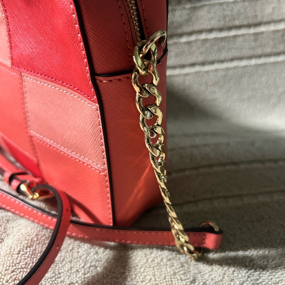 Michael Kors Pink Leather Patchwork Grapefruit Cr… - image 3